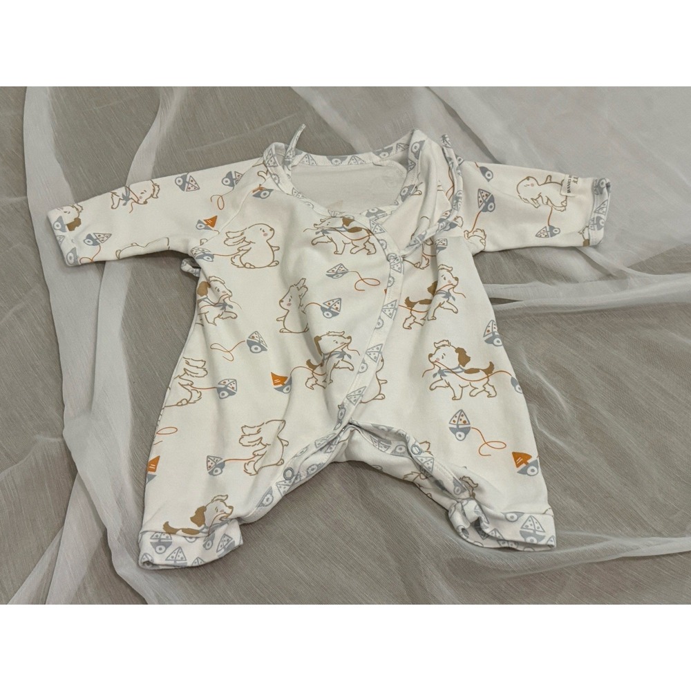 Bunnies By The‎ Bay Skipit Bunny Kimono Romper 3-6 Months Baby One Piece